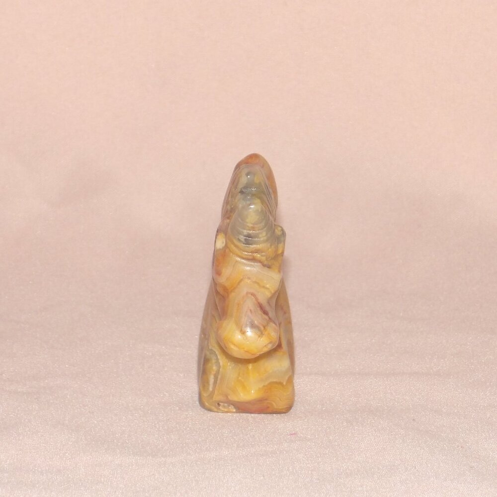 Multicolor AGATE Unicorn Carving • Polished Crystal Figurine • Stone Sculpture - Picture 4 of 8